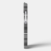 Monogram grijze strepen Hoesje-Mate iPhone draagta Case-Mate iPhone Case (Achterkant / Links)