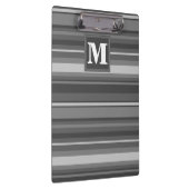 Monogram grijze strepen klembord (Rechts)