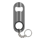 Monogram grijze strepen sleutelhanger flessenopener (Achterkant)