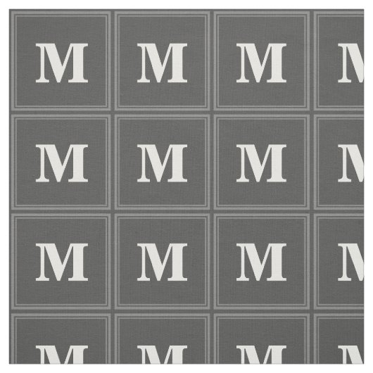 Monogram grijze strepen stof (Swatch)