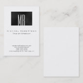 Monogram Grijze Visitekaartje (Voorkant / Achterkant)