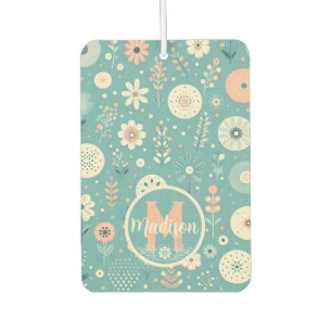 Monogram grillige bloemen luchtverfrisser