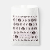 Monogram grillige Dromerige Maan Fasen Geschenken Bedankzakje (Voorkant)