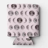 Monogram grillige Dromerige Maan Fasen Geschenken Blikjeskoeler (Achterkant)