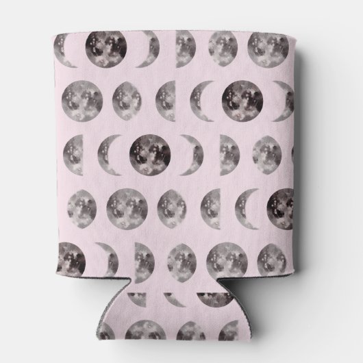 Monogram grillige Dromerige Maan Fasen Geschenken Blikjeskoeler (Achterkant)