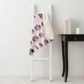 Monogram grillige Dromerige Maan Fasen Geschenken Sherpa Deken (In situ)