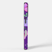 Monogram grillige Paarse libel vlinder Case-Mate iPhone Case (Achterkant / Rechts)