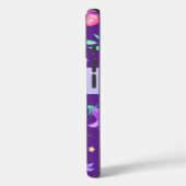 Monogram grillige Paarse libel vlinder Case-Mate iPhone Case (Achterkant / Links)