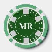 Monogram Groen 25 Poker Chips (Achterkant)