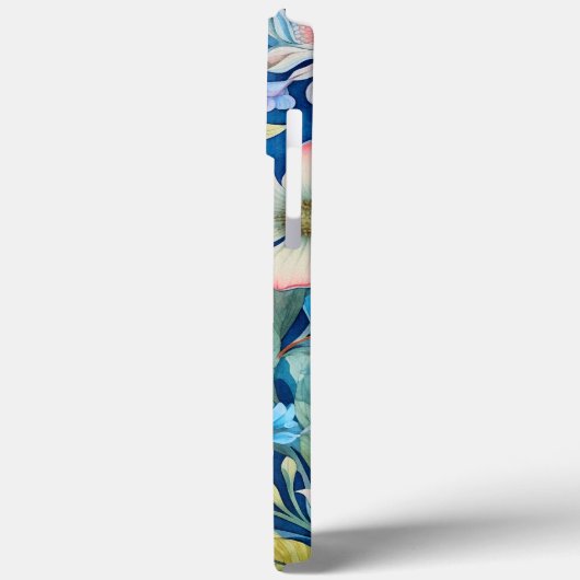 Monogram Groen Blauw Paarse Roze Bloemengroen Case-Mate iPhone Case (Achterkant / Links)