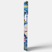 Monogram Groen Blauw Paarse Roze Bloemengroen Case-Mate iPhone Case (Achterkant / Rechts)