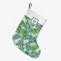 Monogram Groen Botanische Palmbladeren