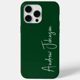 monogram groen iPhone 15 pro max hoesje