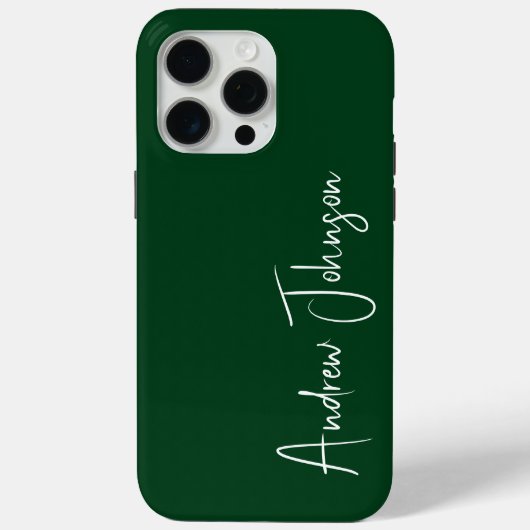 monogram groen Case-Mate iPhone case (Achterkant)