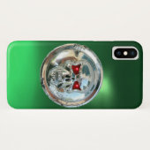 MONOGRAM groen Case-Mate iPhone Case (Achterkant (horizontaal))