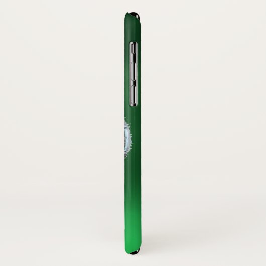 MONOGRAM groen Case-Mate iPhone Case (Achterkant/links)