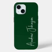 monogram groen Case-Mate iPhone case (Achterkant)