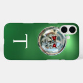 MONOGRAM groen Case-Mate iPhone Case (Achterkant (horizontaal))