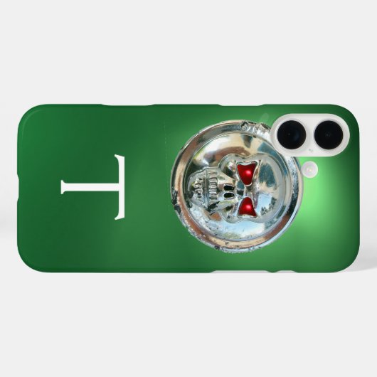 MONOGRAM groen Case-Mate iPhone Case (Achterkant (horizontaal))