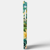 Monogram Groen en Geel Bloemengroen Case-Mate iPhone Case (Achterkant / Links)