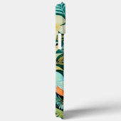 Monogram Groen en Geel Bloemengroen Case-Mate iPhone Case (Achterkant / Rechts)