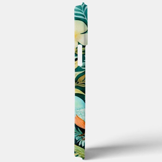 Monogram Groen en Geel Bloemengroen Case-Mate iPhone Case (Achterkant / Rechts)