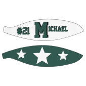 Monogram groen en wit basketbal (Panelen)