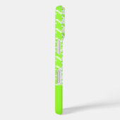 Monogram groen en wit houndstooth patroon Case-Mate iPhone case (Achterkant / Rechts)