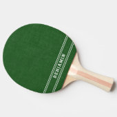 Monogram Groen en Wit Modern Tafeltennisbatje (Zijkant)