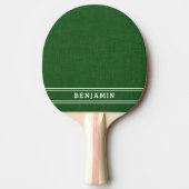 Monogram Groen en Wit Modern Tafeltennisbatje (Voorkant)