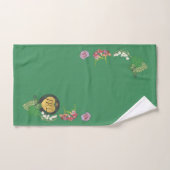 Monogram Groen Fruit en Bloem Bad Handdoek (Handdoek)