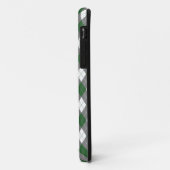 Monogram Groen, Grijs Argyle iPhone 5 Hoesje (Achterkant/links)