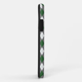 Monogram Groen, Grijs Argyle iPhone 5 Hoesje (Achterkant/rechts)