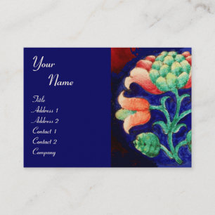 MONOGRAM, groen rood blauw oranje roze Visitekaartje