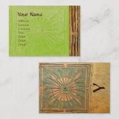 MONOGRAM groen Visitekaartje (Voorkant / Achterkant)