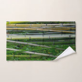 Monogram | Groene Bamboe Forest Botanical Earthy Bad Handdoek (Handdoek)