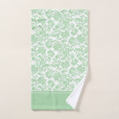 Monogram groene en witte dampmaskers bad handdoek (Handdoek)