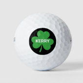 Monogram Groene Klaverblad Golfballen (Voorkant)