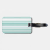 Monogram groene strepen bagagelabel (Achterkant horizontaal)
