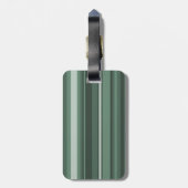 Monogram groene strepen bagagelabel (Achterkant verticaal)