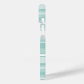 Monogram groene strepen Case-Mate iPhone case (Achterkant / Links)