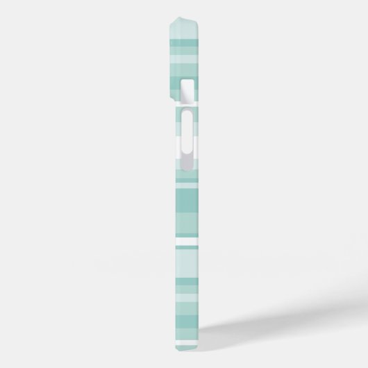 Monogram groene strepen Case-Mate iPhone case (Achterkant / Links)