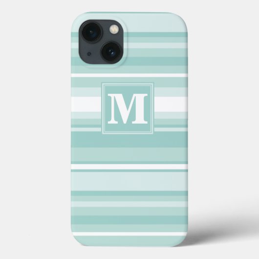 Monogram groene strepen Hoesje-Mate iPhone draagta Case-Mate iPhone Case (Achterkant)