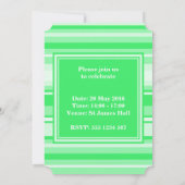 Monogram groene strepen kaart (Achterkant)