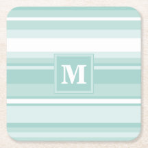 Monogram groene strepen