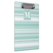 Monogram groene strepen klembord (Rechts)