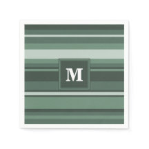 Monogram groene strepen
