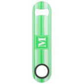 Monogram groene strepen speed flessenopener (Voorkant)