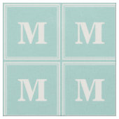 Monogram groene strepen stof (Close Up)