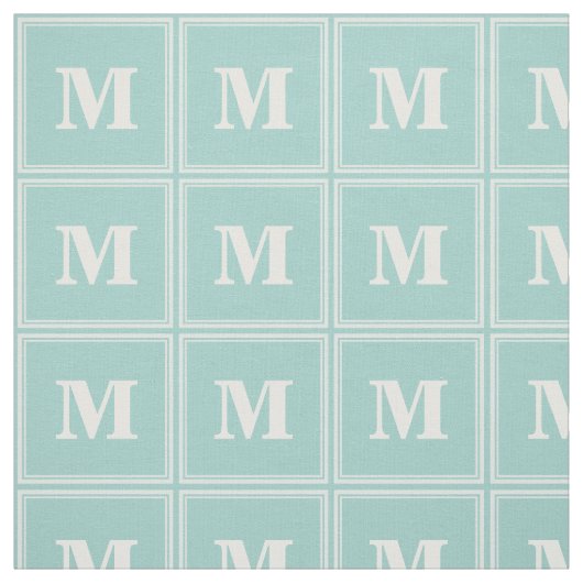 Monogram groene strepen stof (Swatch)